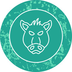 Unique Line Round Circle Icon