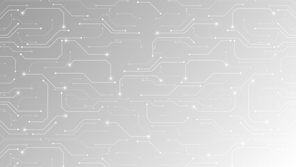 Grey white Abstract technology background, Hi tech digital connect, communication, high technology concept