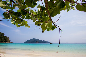 Beautiful landscape of Flower Island - one of beautiful Islands in Kawthoung,a seaside province of Myanmar.