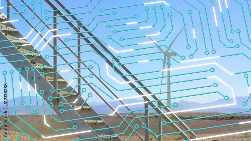 Poster animation of financial data processing over grid