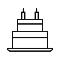 Naklejka premium cake vector for website symbol icon presentation