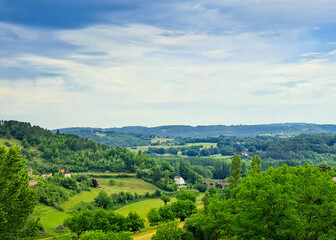Fototapeta na wymiar Dordogne Valley landscape