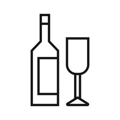 wine bottle vector for website symbol icon presentation