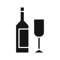 wine bottle vector for website symbol icon presentation