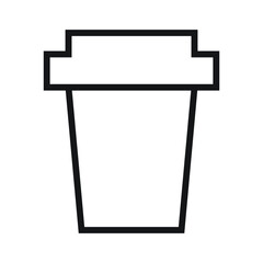 Fototapeta premium paper cup vector for website symbol icon presentation