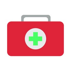 first aid kit icon isolated on white background