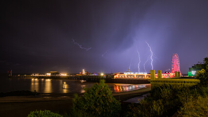 Lightning over Clacton Pier 
