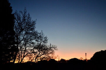 Sunset at Katoomba in the Blue Mountains of Australia
