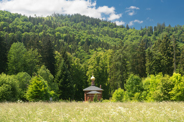 church in a meadow