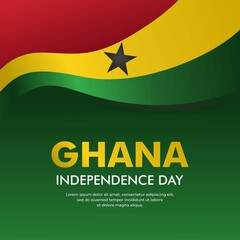 Happy GHANA Independence Day, GHANA independence day, designs for posters, backgrounds, cards, banners, stickers, etc
