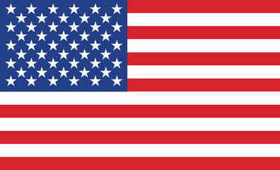 American flag standard shape and color.