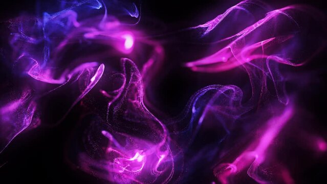 Colorful Glowing Particles Background Loop