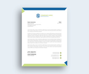 Formal Modern Creative Abstract Letterhead design