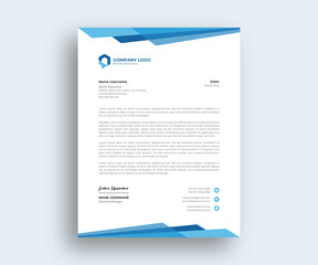 Modern Creative Abstract official Letterhead template design