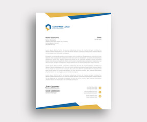 Modern Creative Abstract Letterhead template design