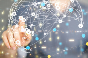 conference Digital Network and data concept 3d