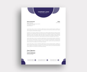 Abstract Letterhead template design