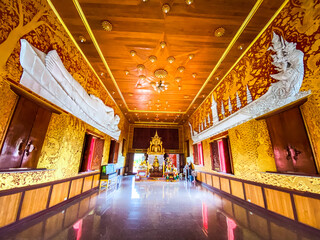 Wat Nok Pak Ta Le boat temple in Phetchaburi, Thailand