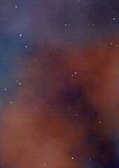 Small part of an infinite star field