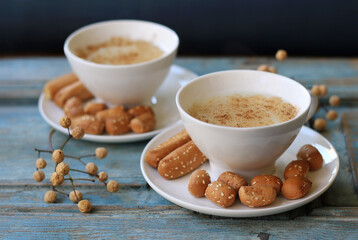 Cups of Warm Sahlab