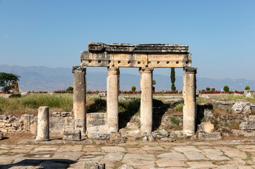 Fototapeta na wymiar Temple of Apollo. Hierapolis