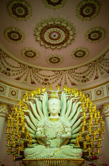 Fototapeta na wymiar Wat Si Mahapho temple and buddha statue in Nakhon Pathom, Thailand