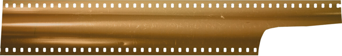 long and underexposed 35mm cine film strip