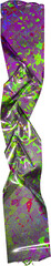 shiny holographic foil sticker snip isolated