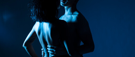 silhouette of a woman. Couple in love. Sensual. Erotica. Photo. Erotic. Passionate concept. Photo. 