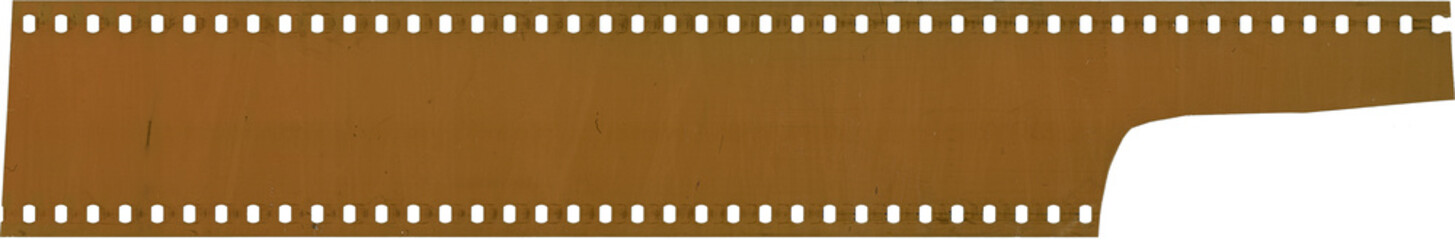long and underexposed 35mm cine film strip