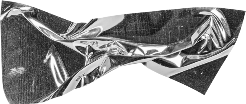metallic sticky teared sticker shape isolated