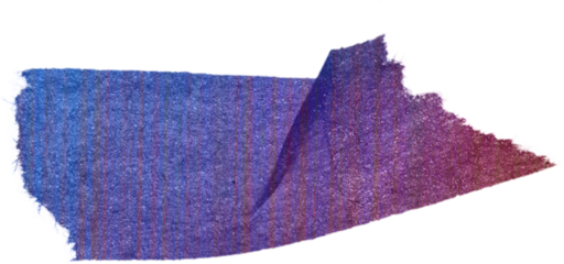 thin paper sticker or strip with neon element or rainbow colors