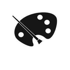 color palette icon design template illustration
