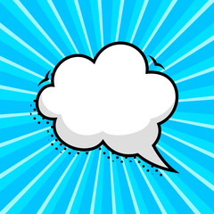 Hand drawn speech bubbles isolated