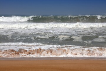 Surf waves in Safi, Morocco