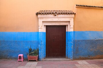 Riad door in Taroudant, Morocco