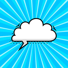 Hand drawn speech bubbles isolated