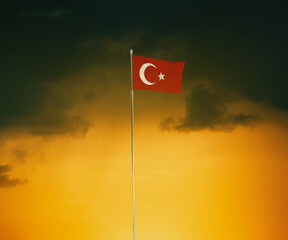 Turkish Flag, Turkish State 3D Flag Study