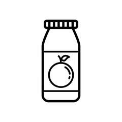 Bottle Orange Juice Icon.