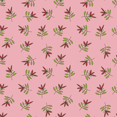 Simple outline flower seamless pattern. Cute floral wallpaper.