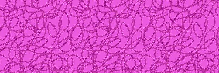 One line wallpaper. Hand drawn wavy lines seamless pattern