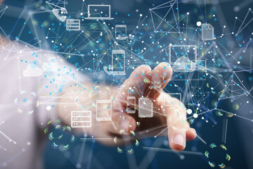 Big data cloud digital 3d