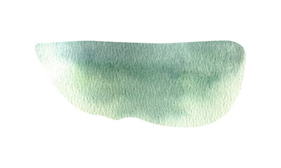 Turquoise green watercolor clipart texture shapes