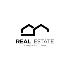 Residential, property, hotel and apartment business logo. With vector illustration concept.