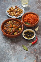 Jollof Rice. Traditional Nigerian spicy rice dish. National Jollof Rice day.