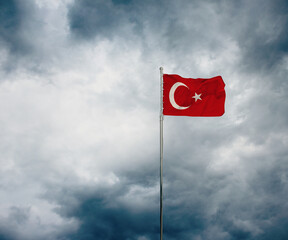 Turkish Flag, Turkish State 3D Flag Study