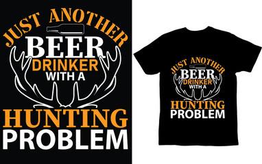 just another beer drinker with a...T-shirt design template
