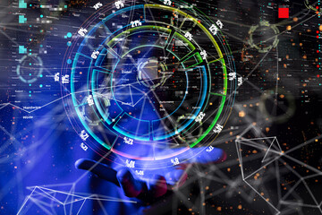 Futuristic wave, Futuristic data stream