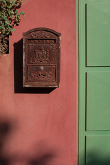 old mailbox on wall