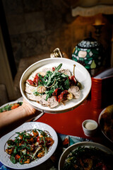 chicken and vegetable salad